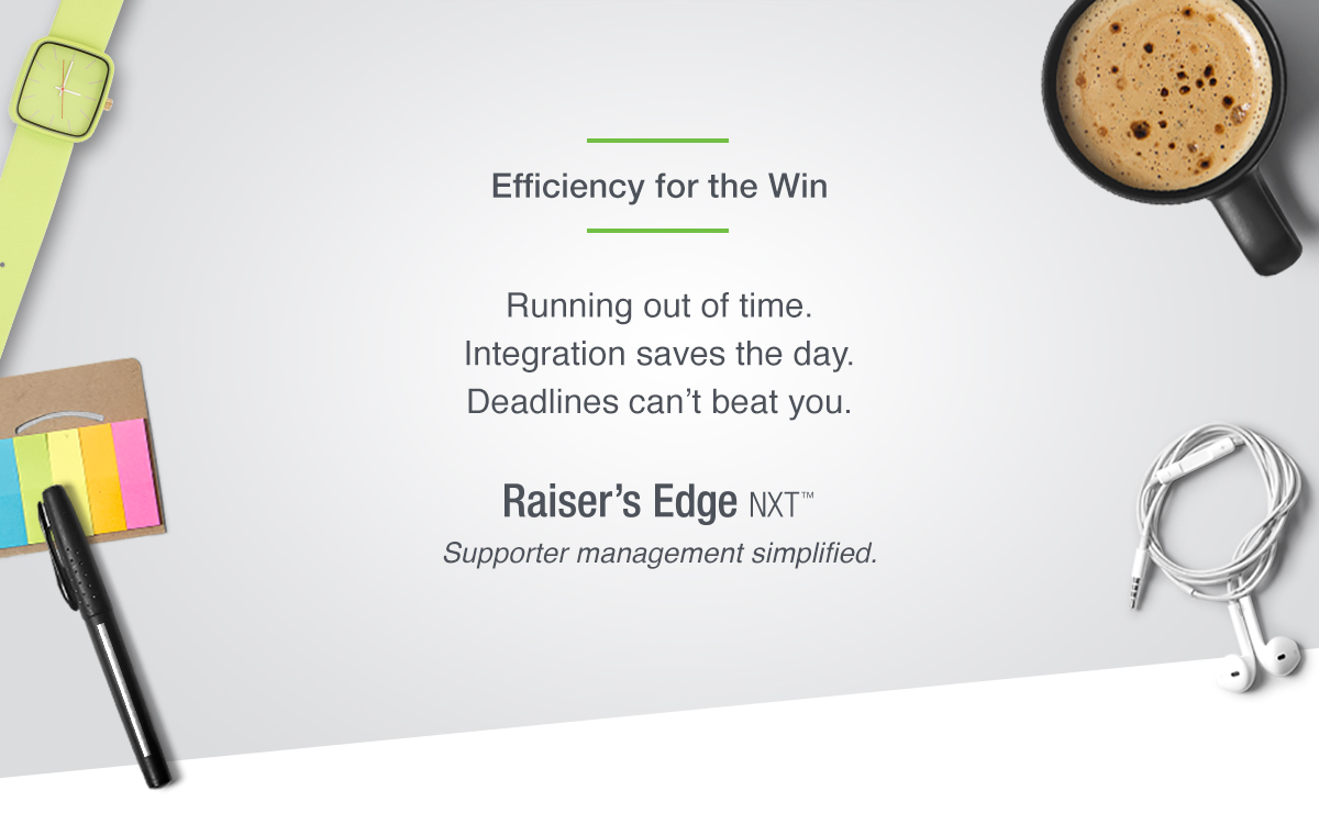 Raiser’s Edge NXT™ Fundraising and supporter management simplified.